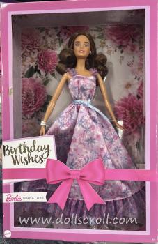 Mattel - Barbie - Barbie Signature Birthday Wishes Collectible Doll in Lilac Dress With Giftable Packaging - Poupée